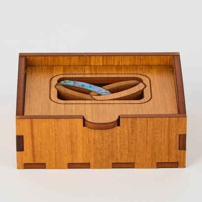 A New Zealand Made Rimu Ring Box
