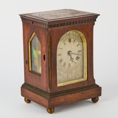 A Regency Mahogany Bracket Clock