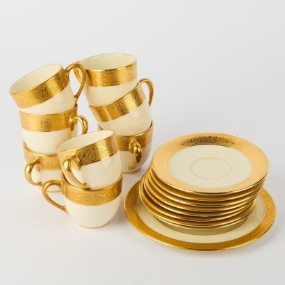 A Set of Westchester by Lenox Tea Cups and Saucers