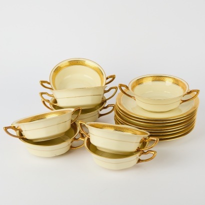 A Set of Rosenthal 'Premier' Gilt Soup Service