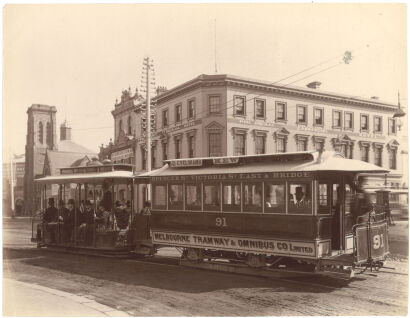 PHOTOGRAPHER UNKNOWN Melbourne: Ein Rabeltramwaywaggen (sic) (Melbourne Tram Bar)