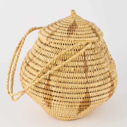 A Coil Woven Basket, Tonga