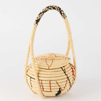 A Coil Woven Bag from Tuvalu