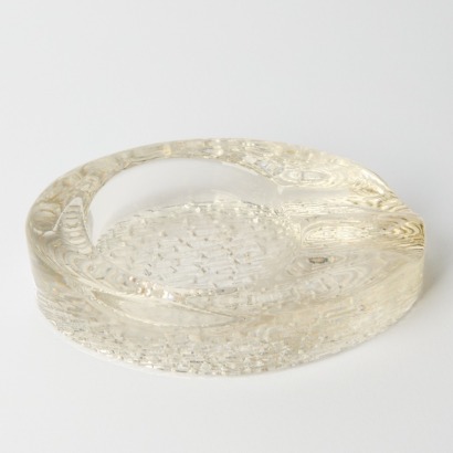 A Vintage Crystal Cigar Ashtray