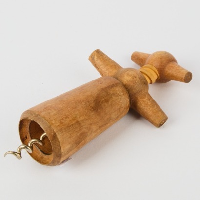 A Mid Century Wooden Cork Screw