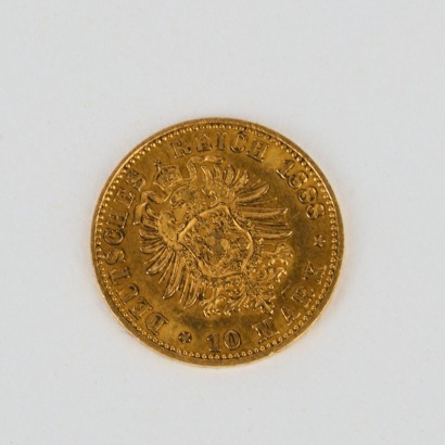 An 1888 Prussian Gold Half Sovreign