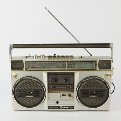 A Vintage Hitachi Tape Deck Radio