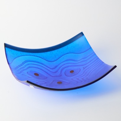 A Cast Glass Bowl