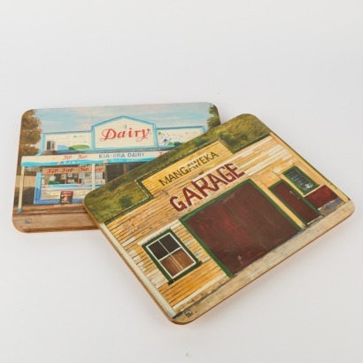 A Set Of 6 Iconic Kiwi Images Placemats
