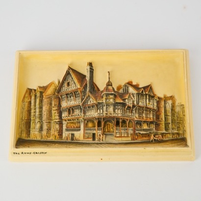 An Ivorex Wall Plaque Of "The Rows" In Chester