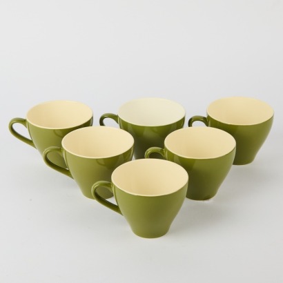 A Set Of 6 Crown Lynn Teacups