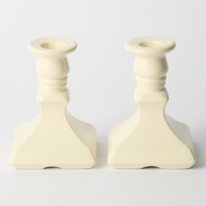 A Pair Of Vintage "Flower Beauty" Crown Lynn Candle Holders