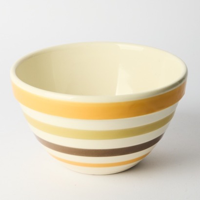 A Crown Lynn Striped Beehive Bowl