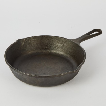 A Lodge USA Cast Iron Skillet