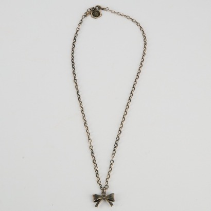A Trelise Cooper Sterling Silver Bow Necklace