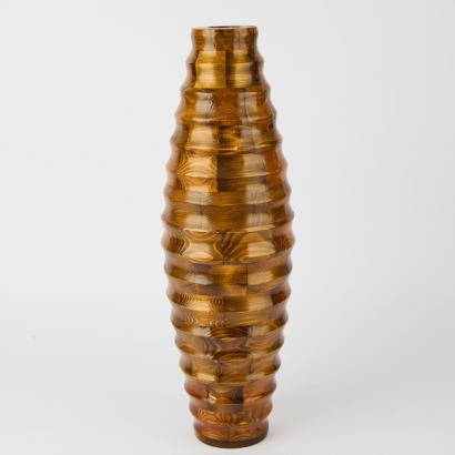 A Large Wood Vase