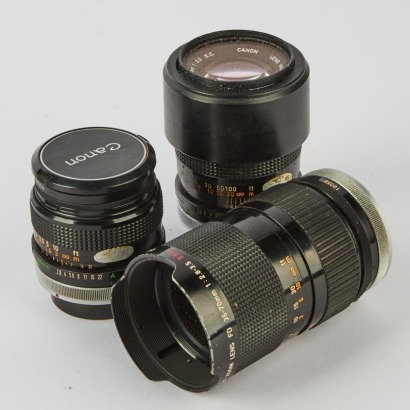 A Trio of Vintage Canon Lenses