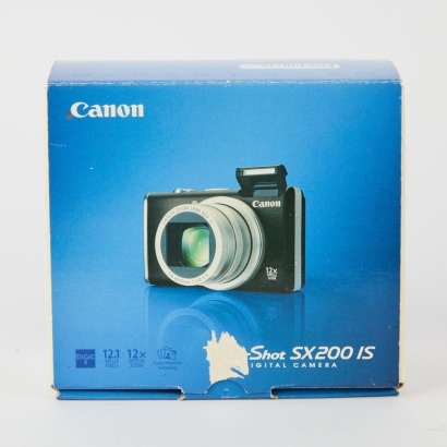 A Canon Powershot SX200 IS Camera