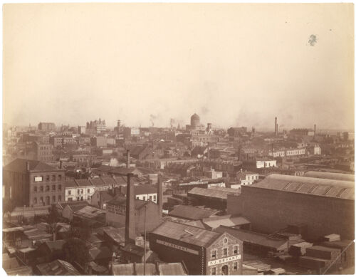 PHOTOGRAPHER UNKNOWN Melbourne: Stadtheil (sic) (Melbourne from Carlton Brewery Tower looking south-west)