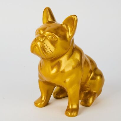 A Gold Resin Bulldog