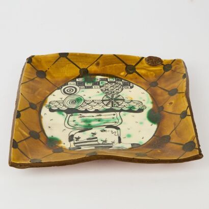 An Aaron Scythe Square Platter
