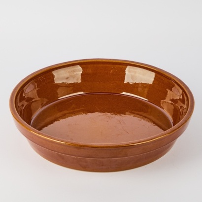 A Temuka Amber Glaze Large Dish