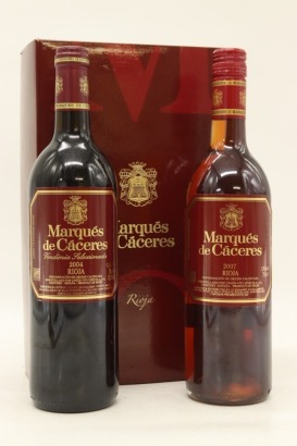 (1) 2004 Marques de Caceres Crianza & 2007 Marques de Caceres Rosado Gift Pack, Rioja DOCa, 2 Bottles Sold as One Lot