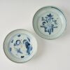 A Pair of Chinese Ming Dynasty Blue and White &lsquo;Figural&rsquo; Dishes