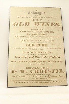 (1) Poster of a Historic Christie's Auction Advert
