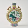 A Chinese Late&ndash;Mid Qing Dynasty Famille-rose &lsquo;Figures on Horseback&rsquo; and &lsquo;Peony and Peacock&rsquo; Moonflask - 2