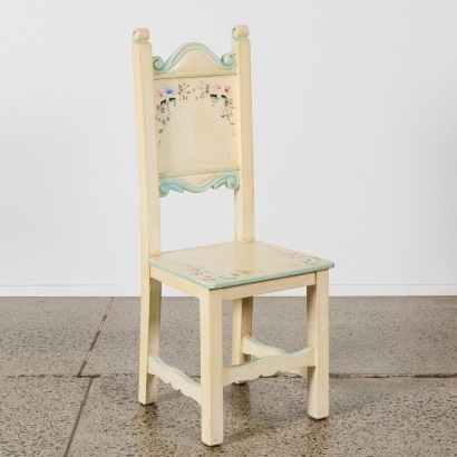 A French Folk Art Hand Painted Chair