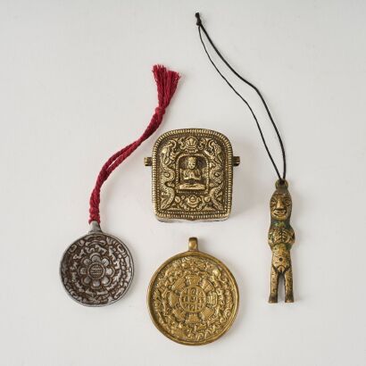 A Group Of Chinese Tibetan Objects