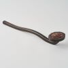 A Chinese Hardwood Ruyi Inlaid With Boxwood Carving