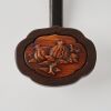 A Chinese Hardwood Ruyi Inlaid With Boxwood Carving - 2