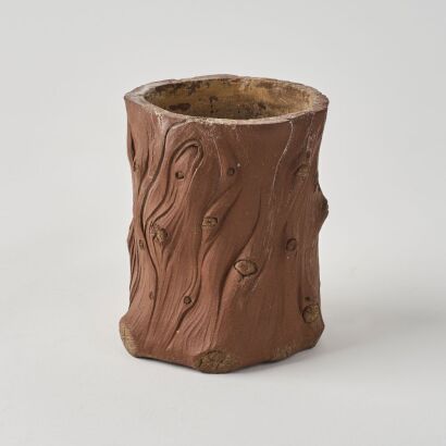 A Chinese Late Qing&ndash;Republic Yixing Root-form Brush Pot