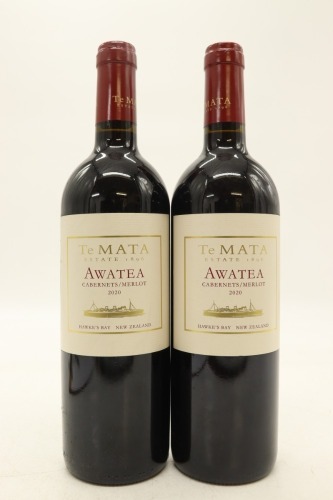 (2) 2020 Te Mata Estate 'Awatea' Cabernets - Merlot, Hawke's Bay