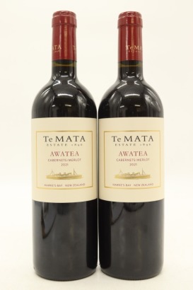 (2) 2021 Te Mata Estate 'Awatea' Cabernets - Merlot, Hawke's Bay