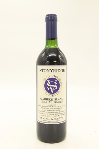 (1) 1995 Stonyridge Vineyard Larose, Waiheke Island (TS)