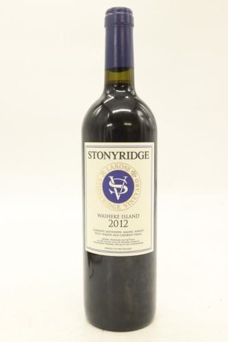 (1) 2012 Stonyridge Vineyard Larose, Waiheke Island