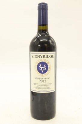 (1) 2012 Stonyridge Vineyard Larose, Waiheke Island
