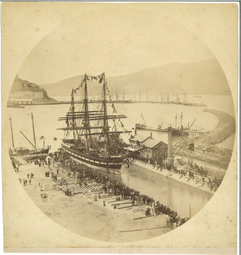 PHOTOGRAPHER UNKNOWN Lyttelton Graving Dock, opened by Sir James Prendergast on 3 January 1853