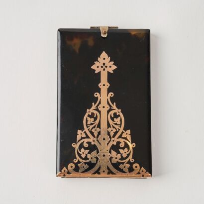 A Decorative Tortoiseshell Card Case