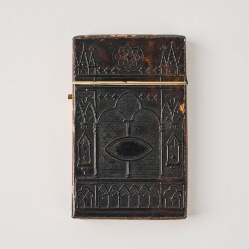 A Decorative Tortoiseshell Card Case