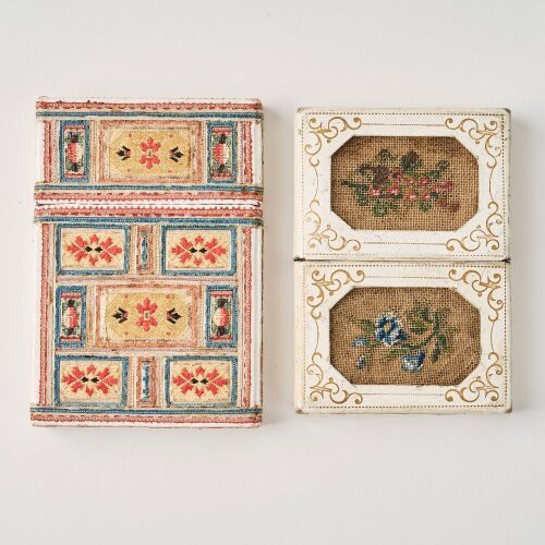 A Set of Two Decorative Embroidered Card Cases