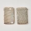 A Set of Two Decorated Silver Card Cases - 2