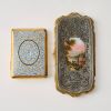 A Set of Two Decorated Metal Card Cases