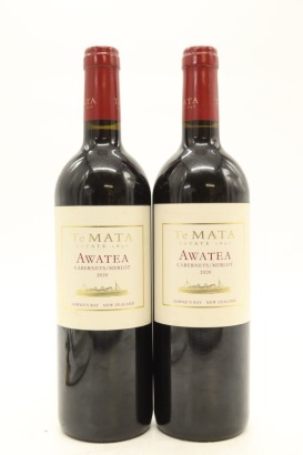 (2) 2020 Te Mata Estate 'Awatea' Cabernets - Merlot, Hawke's Bay