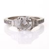 Platinum, Sutcliffe, Handmade, 1.51ct / .58ct Diamond Ring, GIA certified