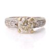 18ct White Gold, 2.05ct Diamond / .96ct Diamond Dress Ring