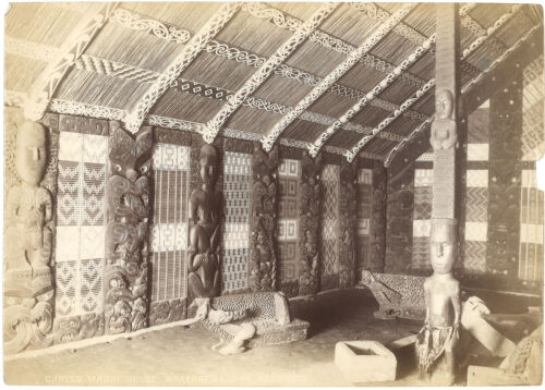 ARTHUR JAMES ILES Carved Maori [sic] House, Whakarewarewa